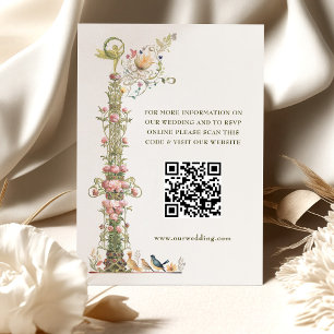 QR Code Wedding Website Info Enclosure