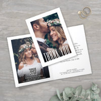 QR Code Wedding Website Modern Photo & New Address