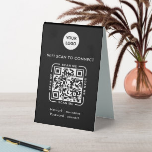 QR Code Wifi   Business Logo Scan to Connect