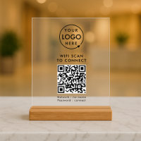 QR Code Wifi | Business Logo Scan to Connect