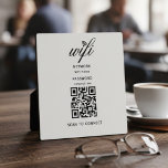 QR Code Wifi Internet Password White Plaque<br><div class="desc">QR Code Wifi Internet Password White Plaque</div>