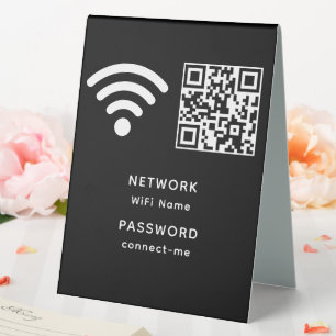 QR Code Wifi Password and Network Personalised