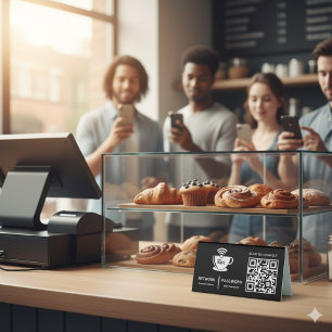 QR Code Wifi Scan to Connect Business Logo