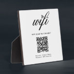QR Code Wifi Scan to Connect Custom Branded White Plaque<br><div class="desc">QR Code Wifi Scan to Connect Custom Branded White plaque Create a user-friendly document featuring your network and password information, ideal for various settings like hotels, offices, companies, rental homes, guest rooms, or any place where internet access details need to be shared. Tailor the background colour to align with your...</div>