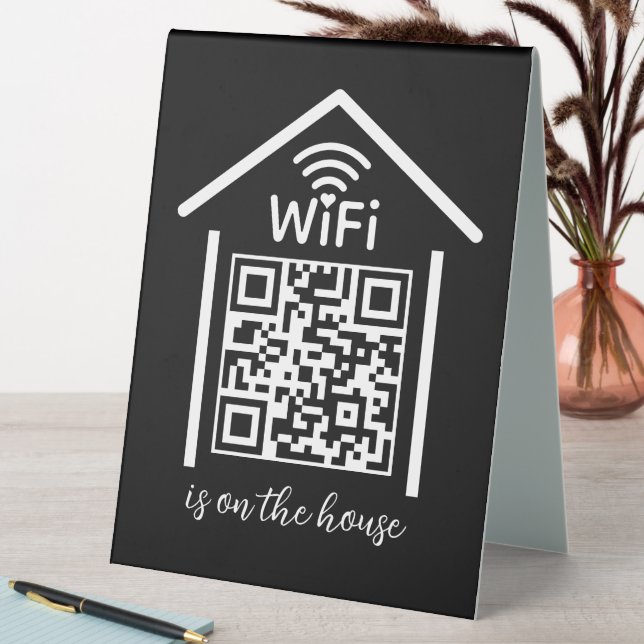 QR Code Wifi Scan to Connect is on the house (In SItu (Table))