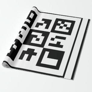 qr code wrapping paper