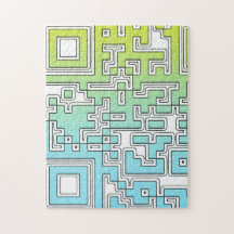 QR Code - Yellow Aqua