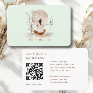 QR Code- Yoga Reiki Wellness Business Card