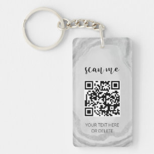 QR Code Your Logo Business Professional Marketing Key Ring