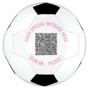 QR Code Your Special Message Modern Surprise Gift Football