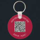 QR Code Your Special Message Surprise Keychain<br><div class="desc">Choose Colours and Font - Your Special QR Code Info and Custom Text Personalised Modern Gift - Add Your QR Code - Image or Logo - photo / Text - Name or other info / message - Resize and Move or Remove / Add Elements - Image / Text with Customisation...</div>