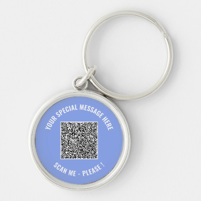 QR Code Your Special Message Surprise Keychain (Front)