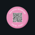 QR Code Your Special Message Surprise Magnet Gift<br><div class="desc">Choose Colours and Font - Magnet Your Special QR Code Info and Custom Text Personalised Modern Magnets / Gift - Add Your QR Code - Image or Logo - photo / Text - Name or other info / message - Resize and Move or Remove / Add Elements - Image /...</div>