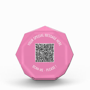 QR Code Your Special Message Surprise Photo Block