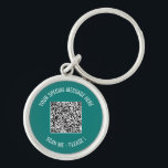 QR Code Your Text Message Surprise Keychain Gift<br><div class="desc">Choose Colours and Font - Your Special QR Code Info and Custom Text Personalised Modern Gift - Add Your QR Code - Image or Logo - photo / Text - Name or other info / message - Resize and Move or Remove / Add Elements - Image / Text with Customisation...</div>