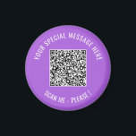 QR Code Your Text Special Surprise Magnet Gift<br><div class="desc">Choose Colours and Font - Magnets with Your Special QR Code Info and Custom Text Personalised Modern Magnet Gift - Add Your QR Code - Image or Logo - photo / Text - Name or other info / message - Resize and Move or Remove / Add Elements - Image /...</div>