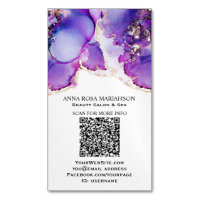 *~* QR CODE Yummy Violet Blue Gold Gilded   AP29 