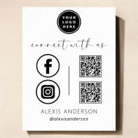 QR Connect With Us Business Logo Social Media