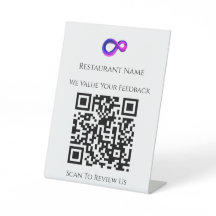 QR Customer Feedback Review Sign