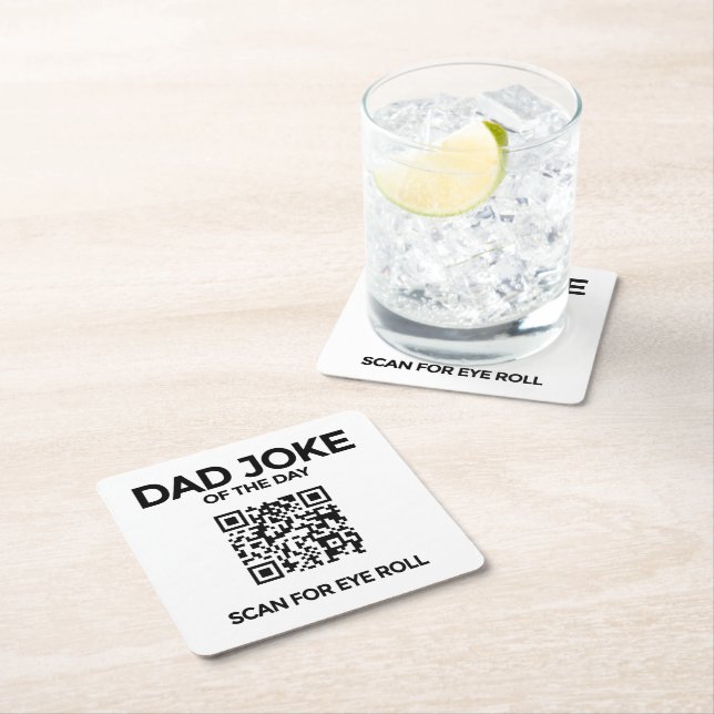 QR Dad Joke Coaster (Insitu)