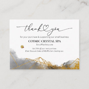 *~* QR Discount - THANK YOU LOGO AP8 Review Enclosure Card