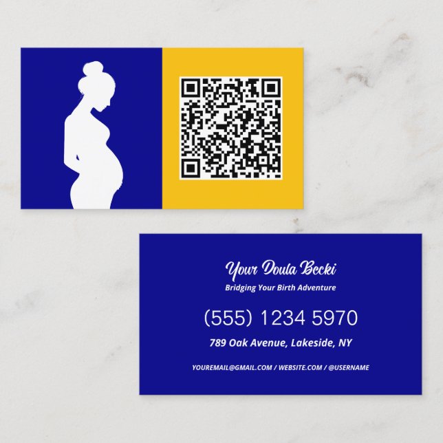 QR Doula Business Card (Front/Back)