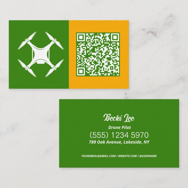 QR Drones Calling Card (Front/Back)