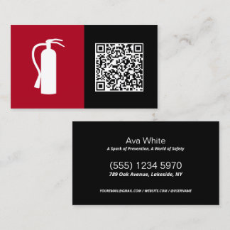 QR Fire Safety Business Card