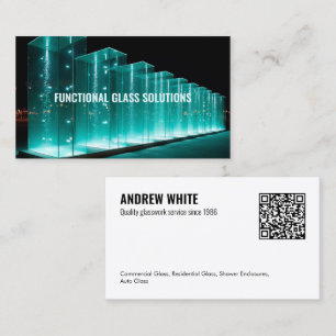 QR Glass Company Business Card