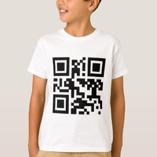 QR "Happy Sabbath!" code. T-Shirt