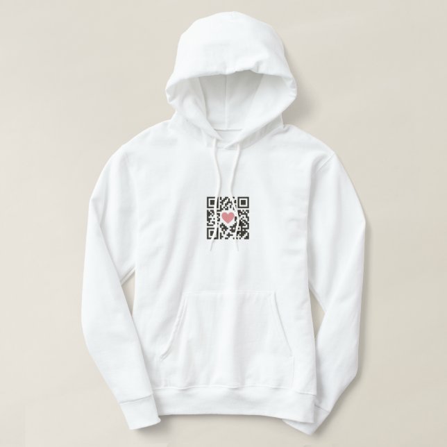 QR Love Code Hoodie (Design Front)
