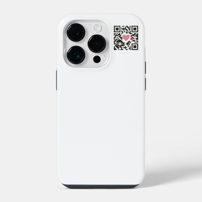 QR Love Code iPhone Case (Back)