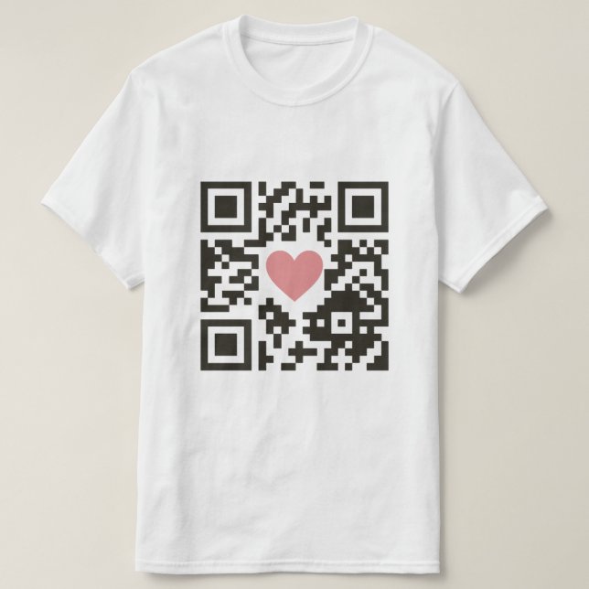QR Love Code T-Shirt (Design Front)