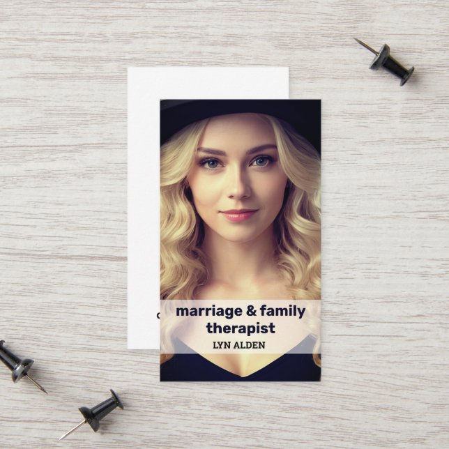  QR Marriage And Family Therapist Calling Card (Front/Back In Situ)