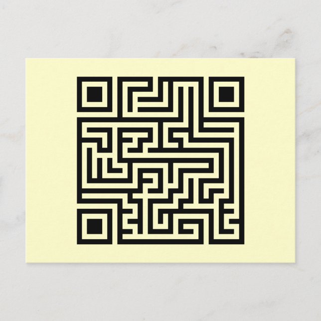 QR Maze Postcard (Front)
