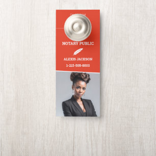 QR Notary Loan Signing Agent Door Hanger