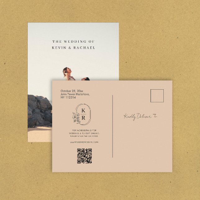 Qr ocde photo wedding save the date invitations (Creator Uploaded)