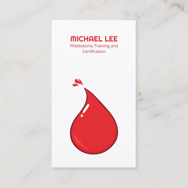 QR Phlebotomy Business Card (Front)