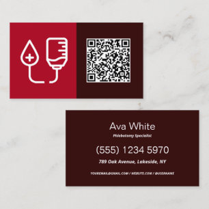 QR Phlebotomy Business Card