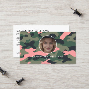 QR Photo Military Army Calling Card
