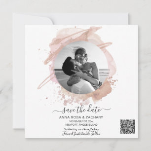 *~* QR Photo WEDDING SAVE the DATE Website AR6 Invitation