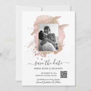 *~* QR Photo - WEDDING SAVE the DATE Website AR6 Invitation