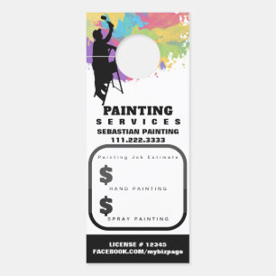 *~* QR Quote Estimate Home Exterior Painting   Door Hanger