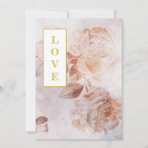 *~ QR Romance AR26 Flower RSVP Vintage Wedding Invitation