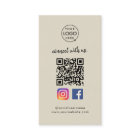 QR Scan to Connect | Instagram Facebook Grey