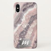 *~* QR Silver AP66 Glitter Pink Agate