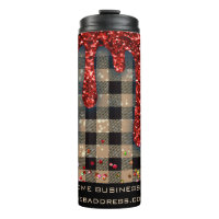 *~* QR SWAG Rustic Christmas Glitter Rose Plaid