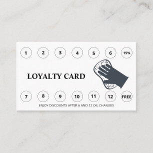 *~* QR Thank You Rewards Car Wash LOGO Simple Loyalty Card