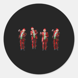 Qr Trump Dance Code President Scan For Instruction Classic Round Sticker
