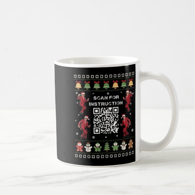 Qr Trump Dance Code President Scan For Instruction Coffee Mug (Right)